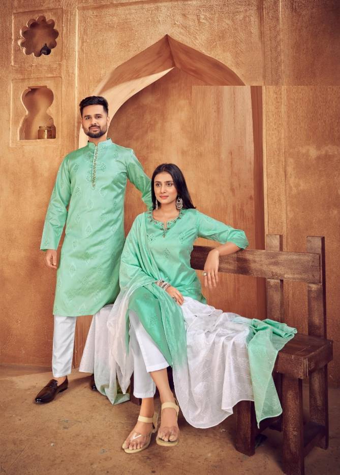 Royal Couple 11 Heavy Jacquard Silk Fancy Festive Wear Designer Couple Collection